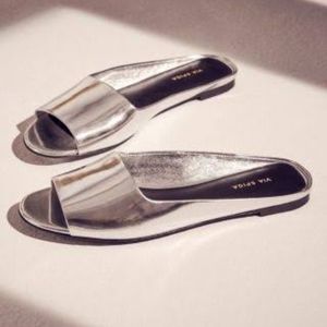 Via Spiga Hana Leather Slide Sandals
